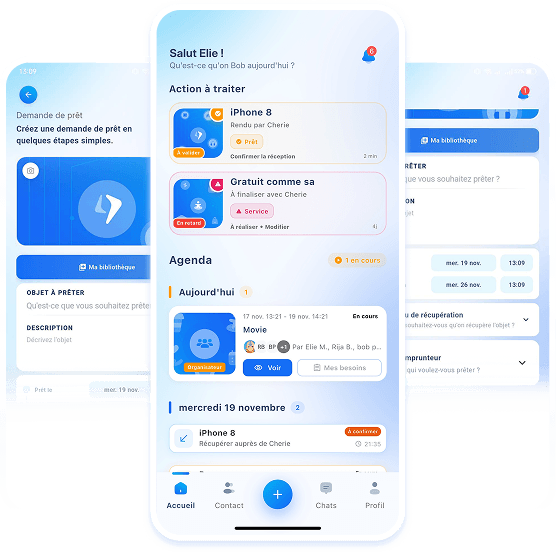 Aperçu de l'application BOB